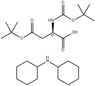 BOC-D-ASP(OTBU)-OH DCHA Structure