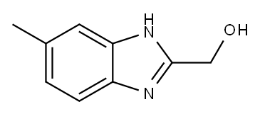 (6-Methyl-1H-benzimidazol-2-yl)methanol 구조식 이미지