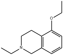 Isoquinoline, 5-ethoxy-2-ethyl-1,2,3,4-tetrahydro- (9CI) Structure