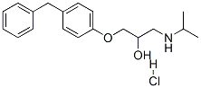 1-(4-benzylphenoxy)-3-(propan-2-ylamino)propan-2-ol hydrochloride 구조식 이미지