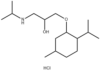 1-(이소프로필아미노)-3-(p-멘트-3-일옥시)-2-프로판올염산염 구조식 이미지