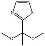 Thiazole, 2-(1,1-diMethoxyethyl)- Structure