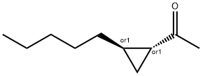 에타논,1-(2-펜틸사이클로프로필)-,트랜스-(9CI) 구조식 이미지