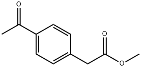 메틸(4-아세틸페닐)아세테이트 구조식 이미지