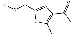 Ethanone, 1-[5-(hydroperoxymethyl)-2-methyl-3-furanyl]- (9CI) 구조식 이미지