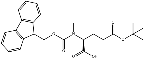 Fmoc-N-methyl-L-glutamic acid 5-tert-butyl ester 구조식 이미지