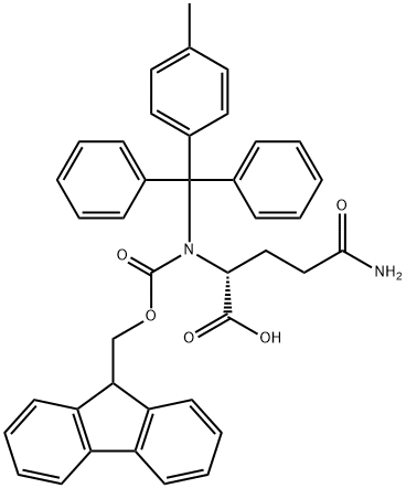 FMOC-D-GLN(MTT)-OH Structure