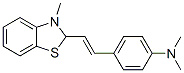 N,N-디메틸-4-[(E)-2-(3-메틸벤조티아졸-2-일)에테닐]아닐린 구조식 이미지