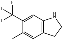 6-(trifluoromethyl)-5-methylindoline 구조식 이미지