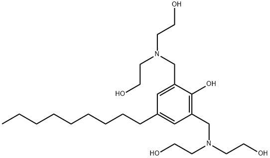 2,6-bis[[bis(2-hydroxyethyl)amino]methyl]-4-nonylphenol Structure
