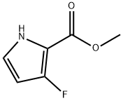 1H-Pyrrole-2-carboxylic acid, 3-fluoro-, methyl ester 구조식 이미지