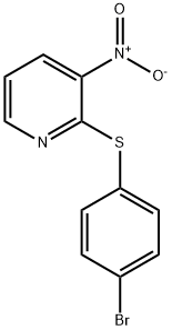 2-[(4-bromophenyl)sulfanyl]-3-nitropyridine 구조식 이미지