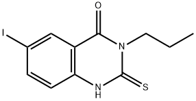6-iodo-3-propyl-2-thioxo-2,3-dihydroquinazolin-4(1H)-one 구조식 이미지
