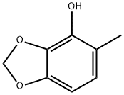 1,3-Benzodioxol-4-ol,  5-methyl- Structure