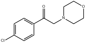 1-(4-클로로-페닐)-2-모르폴린-4-일-에타논 구조식 이미지