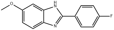 2-(4-FLUOROPHENYL)-5-METHOXY-1H-BENZO[D]IMIDAZOLE Structure