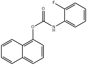 Carbamic acid, (2-fluorophenyl)-, 1-naphthalenyl ester (9CI) 구조식 이미지