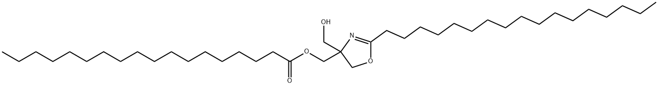 [2-heptadecyl-4,5-dihydro-4-(hydroxymethyl)oxazol-4-yl]methyl stearate  Structure