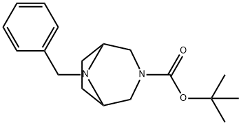 tert-butyl 8-benzyl-3,8-diaza-bicyclo[3.2.1]octane-3-carboxylate 구조식 이미지