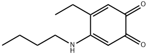 3,5-Cyclohexadiene-1,2-dione, 4-(butylamino)-5-ethyl- (9CI) Structure