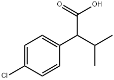 2-(4-Chlorophenyl)-3-methylbutyric acid 구조식 이미지