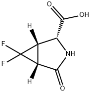 3-Azabicyclo[3.1.0]hexane-2-carboxylicacid,6,6-difluoro-4-oxo-,(1S,2R,5R)-(9CI) Structure
