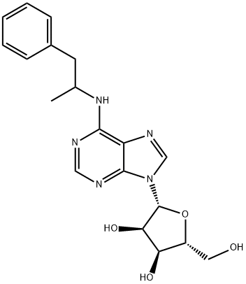 N-(1-methyl-2-phenylethyl)adenosine Structure