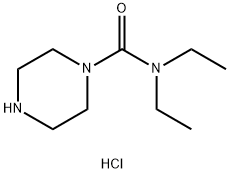 Piperazine-1-carboxylic acid diethylamidehydrochloride 구조식 이미지