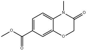 methyl 4-methyl-3-oxo-3,4-dihydro-2H-1,4-benzoxazine-7-carboxylate 구조식 이미지