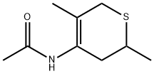 아세트아미드,N-(3,6-디히드로-2,5-디메틸-2H-티오피란-4-일)- 구조식 이미지