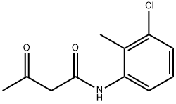 N-(3-클로로-o-톨릴)-3-옥소부티르아미드 구조식 이미지