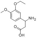 3-아미노-3-(3-ETHOXY-4-METHOXY-PHENYL)-프로피온산 구조식 이미지