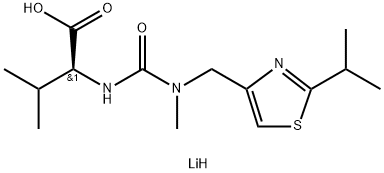 N-[N-methyl-N-((2-isopropyl-4-thiazolyl)methyl)amino)carbonyl]-L-valine，Lithium Salt Structure