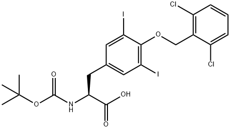 BOC-3,5-DIIODO-TYR(2',6'-DICHLORO-BZL)-OH Structure