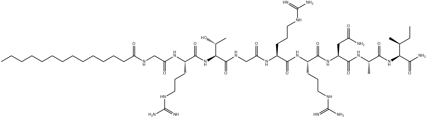 PROTEIN KINASE A INHIBITOR 14-22 AMIDE, CELL-PERMEABLE, MYRISTOYLATED Structure
