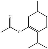 2-(isopropyl)-5-methylcyclohexen-1-yl acetate Structure