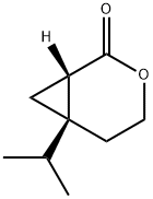 3-Oxabicyclo[4.1.0]heptan-2-one,6-(1-methylethyl)-,(1S)-(9CI) 구조식 이미지