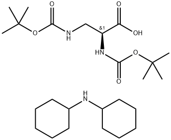 BOC-DAP(BOC)-OH DCHA 구조식 이미지