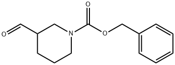 3-FORMYL-PIPERIDINE-1-CARBOXYLIC ACID BENZYL ESTER Structure