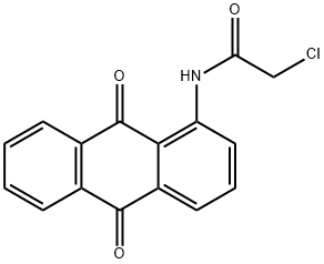 2-클로로-N-(9,10-디옥소-9,10-디히드로-안트라센-1-일)-아세트아미드 구조식 이미지