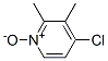 2,3-dimethyl-4-chloropyridine-N-Oxide Structure