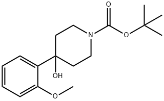 1-BOC-4-(2-METHOXYPHENYL)-4-HYDROXYPIPERIDINE Structure