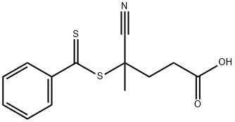 4-CYANO-4-(THIOBENZOYLTHIO)PENTANOIC ACID 구조식 이미지