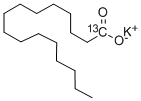 PALMITIC-1-13C ACID, POTASSIUM SALT Structure