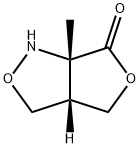 3H,6H-Furo[3,4-c]isoxazol-6-one,tetrahydro-6a-methyl-,cis-(9CI) Structure