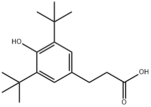 3-(3,5-Di-tert-butyl-4-hydroxyphenyl)propionic acid Structure