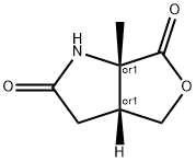 1H-Furo[3,4-b]pyrrole-2,6(3H,4H)-dione,dihydro-6a-methyl-,cis-(9CI) 구조식 이미지