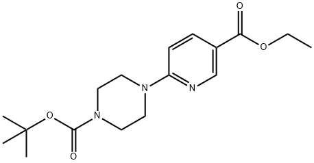 4-(5-ETHOXYCARBONYL-PYRIDIN-2-YL)-PIPERAZINE-1-CARBOXYLIC ACID TERT-BUTYL ESTER 구조식 이미지