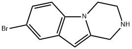 8-Bromo-1,2,3,4-tetrahydro-pyrazino[1,2-a]indole Structure