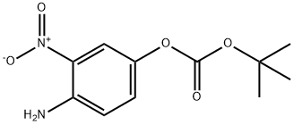 탄산4-aMino-3-니트로-페닐에스테르tert-부틸에스테르 구조식 이미지